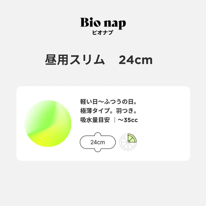 【limerime】バンブーサニタリーパッド昼用スリム 24cm 4個入