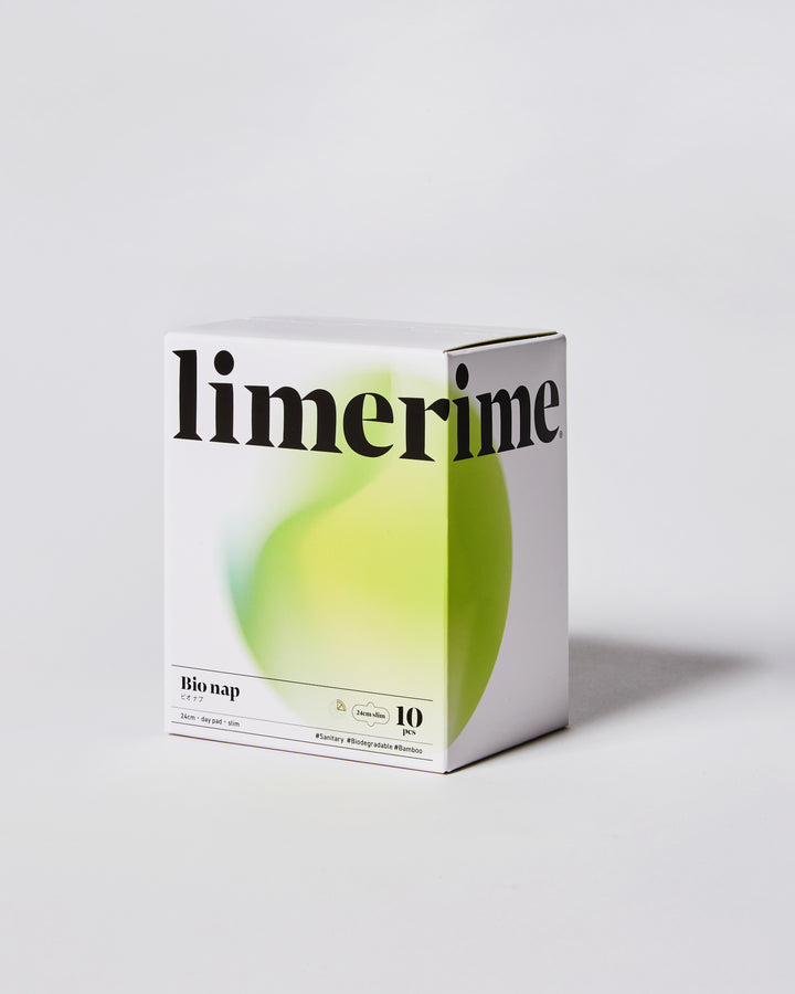 【limerime】バンブーサニタリーパッド昼用スリム 24cm 10個入