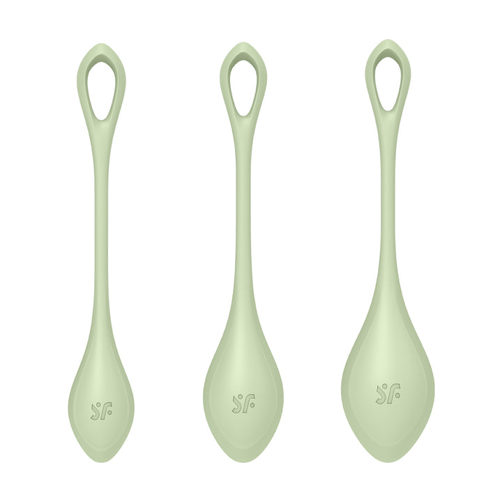 膣トレ 膣トレボールセット Satisfyer Yoni Power 2 light green(ヨニパワー2ライトグリーン)