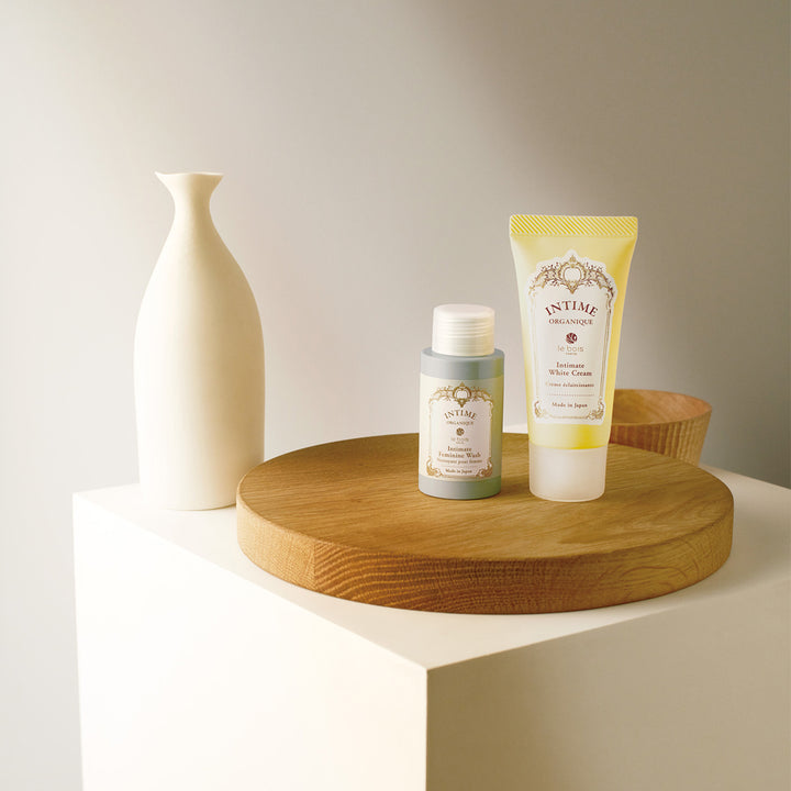 【INTIME ORGANIQUE】初めてのINTIME ORGANIQUE(アンティームオーガニック)  トライアルキット フェミニン ウォッシュ+ホワイトクリームセット