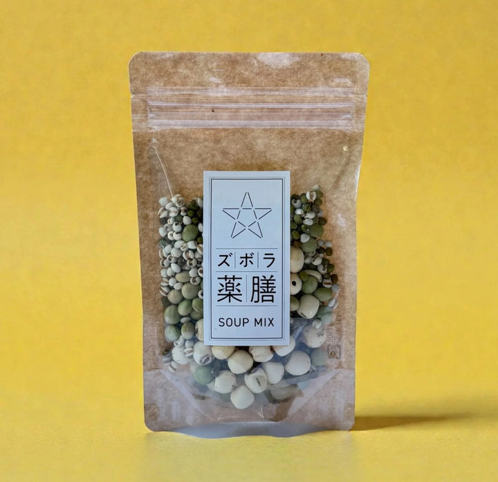 ９/５(日)15:30- 夏のほてりを鎮める薬膳  -緑豆の豆花編-   ズボラ養生　SOUP MIX water flow （ウォーターフロウ）(￥1,296）のお土産付き
